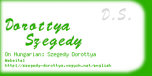 dorottya szegedy business card